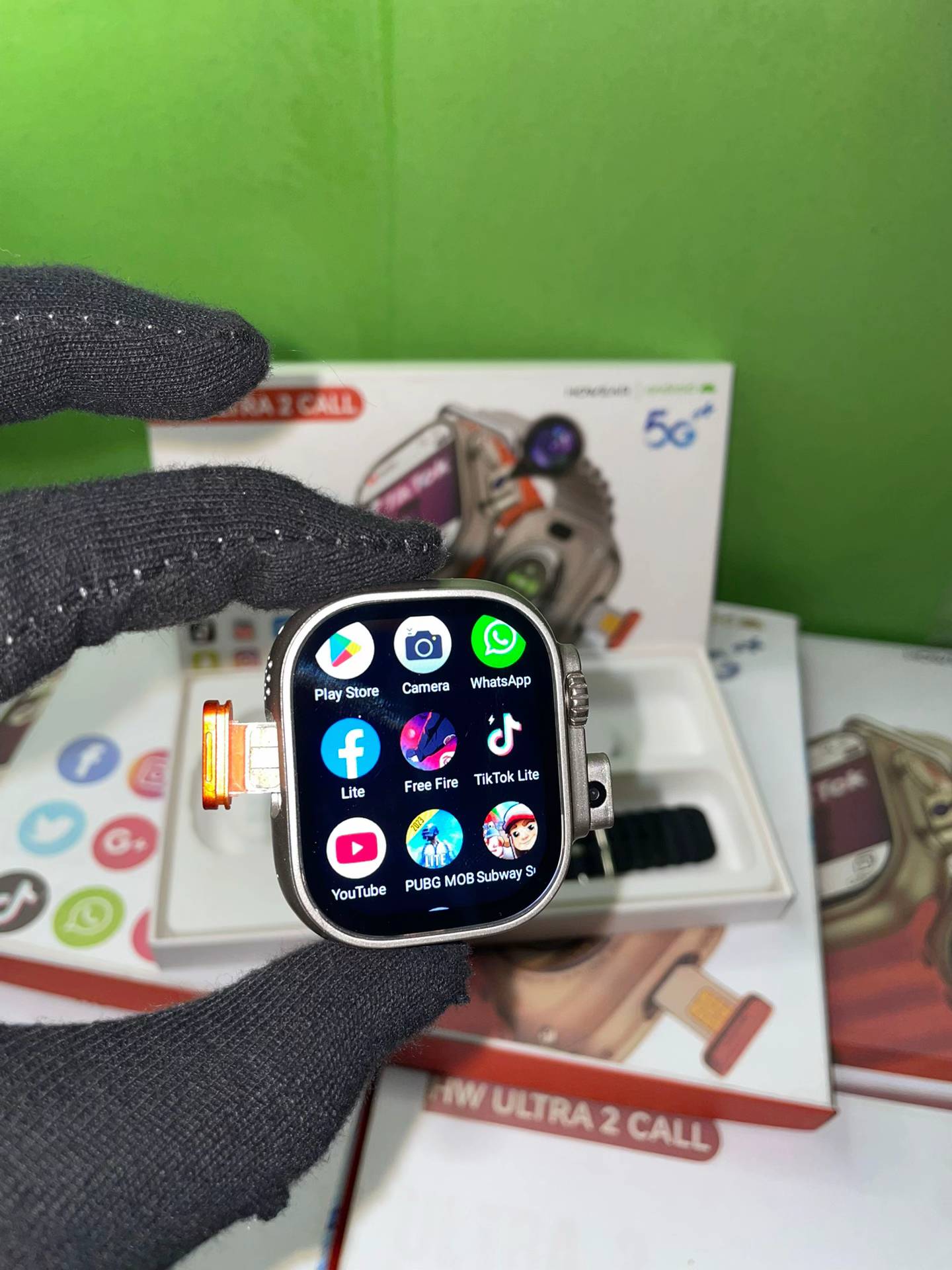 HW Ultra 2 Call Smartwatch – Premium 4G Android Sim Watch