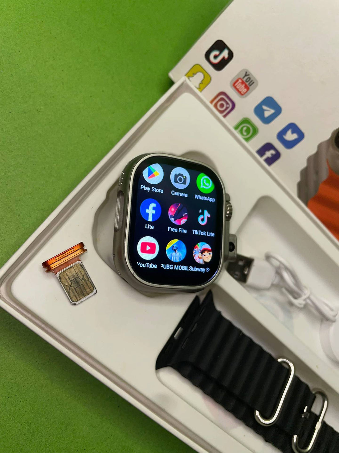 HW Ultra 2 Call Smartwatch – Premium 4G Android Sim Watch